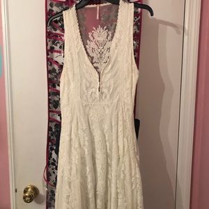 Free People White/Cream Lace Dress